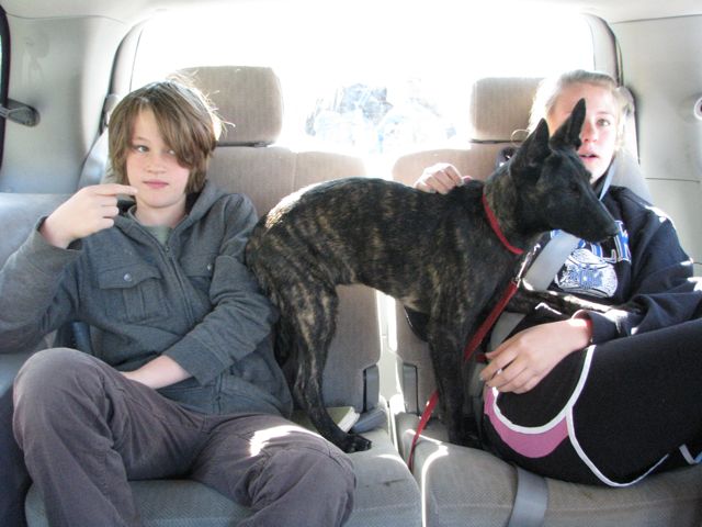 Riding with the big kids.